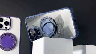 TPU+PC чохол Metal Ring with MagSafe для Apple iPhone 15 Pro (6.1") Чорний TPU+PC чохол Metal Ring with MagSafe для Apple iPhone 15 Pro (6.1") Чорний