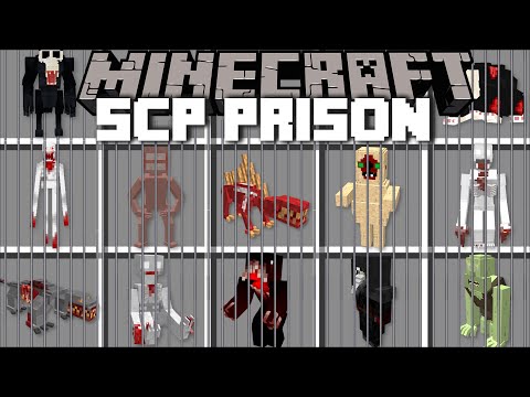 Minecraft DANGEROUS SCP PRISON MOB MOD / DON'T ENTER JAIL WITH SCP 096 !! Minecraft Mods