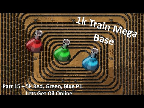1k Train Mega Base - Factorio Lets Play Pt15  - 5k Start