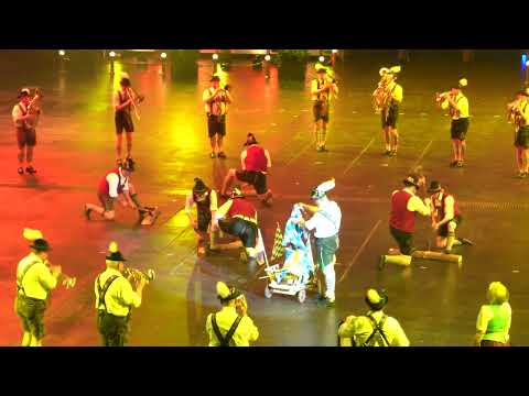 Bremen Tattoo 21.01.2023, ÖVB-Arena, Blaskapelle Bad Bayersoien,, Die lustigen Holzhackerbuam"