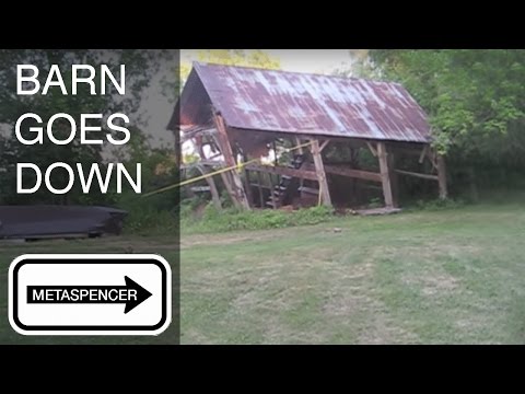 Barn Demolition Entirely By Hand Video