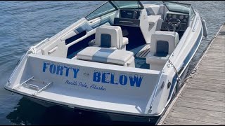 Installing Boat Decals/Stickers with No Bubbles - Project Forty Below,  1987 Rinker V195 - Letters