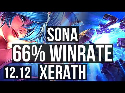 SONA & Seraphine vs XERATH & Caitlyn (SUP) | 66% winrate, 1/2/16 | EUW Master | 12.12