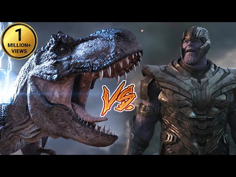 T-Rex VS Thanos | Jurassic World Dinosaur Fan Marvel Movie