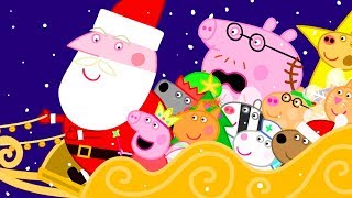 🎅 Peppa Pig&#39;s Ride with Father Christmas | Peppa Pig Official Family Kids Cartoon