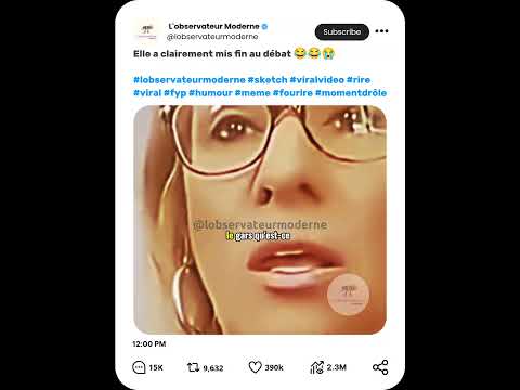 Elle a clairement mis fin au débat 😂😂😭