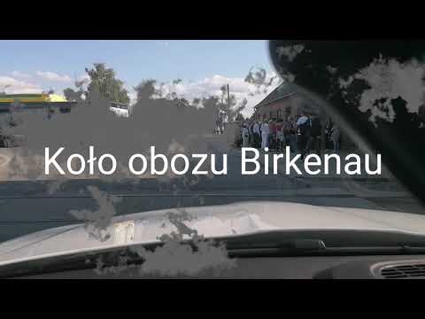 Koło obozu Birkenau w Brzezince koło Oświęcimia