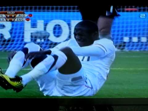 Yebda Yellow Card USA Algeria 2010