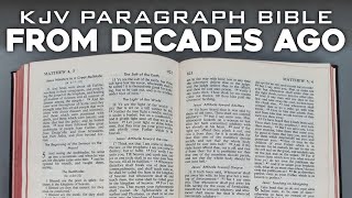 A Paragraph KJV Bible From Last Century! American Bible Society (ABS) Review