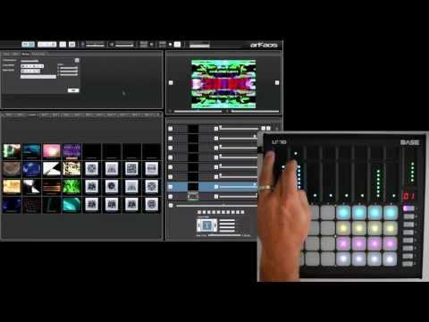 Arkaos and Livid BASE: controlling visuals