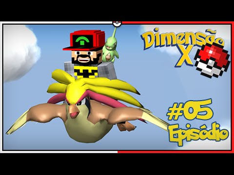 Minecraft DIMENSÃO X #5 - TREINAMENTO DURO PARA VOAR E LARVITAR É NOSSO [Pixelmon]