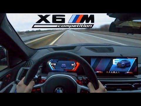 POV-Drive 2025 BMW X6M Competition | No Speed Limit Autobahn!