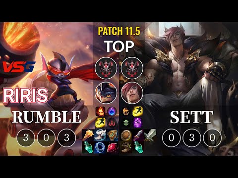 VSG Riris Rumble vs Sett Top - KR Patch 11.5
