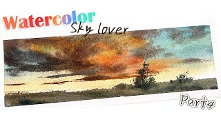 【Part4】Dreamy Skies----Watercolor Series