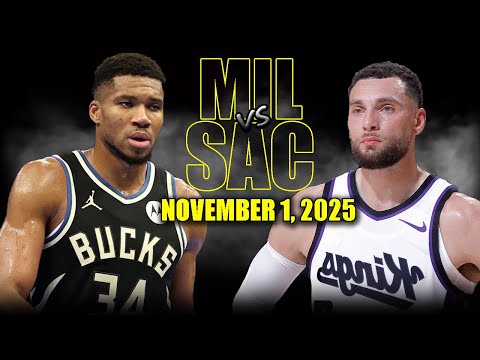 Milwaukee Bucks vs Sacramento Kings Full Game Highlights - November 1, 2025 | NBA Season