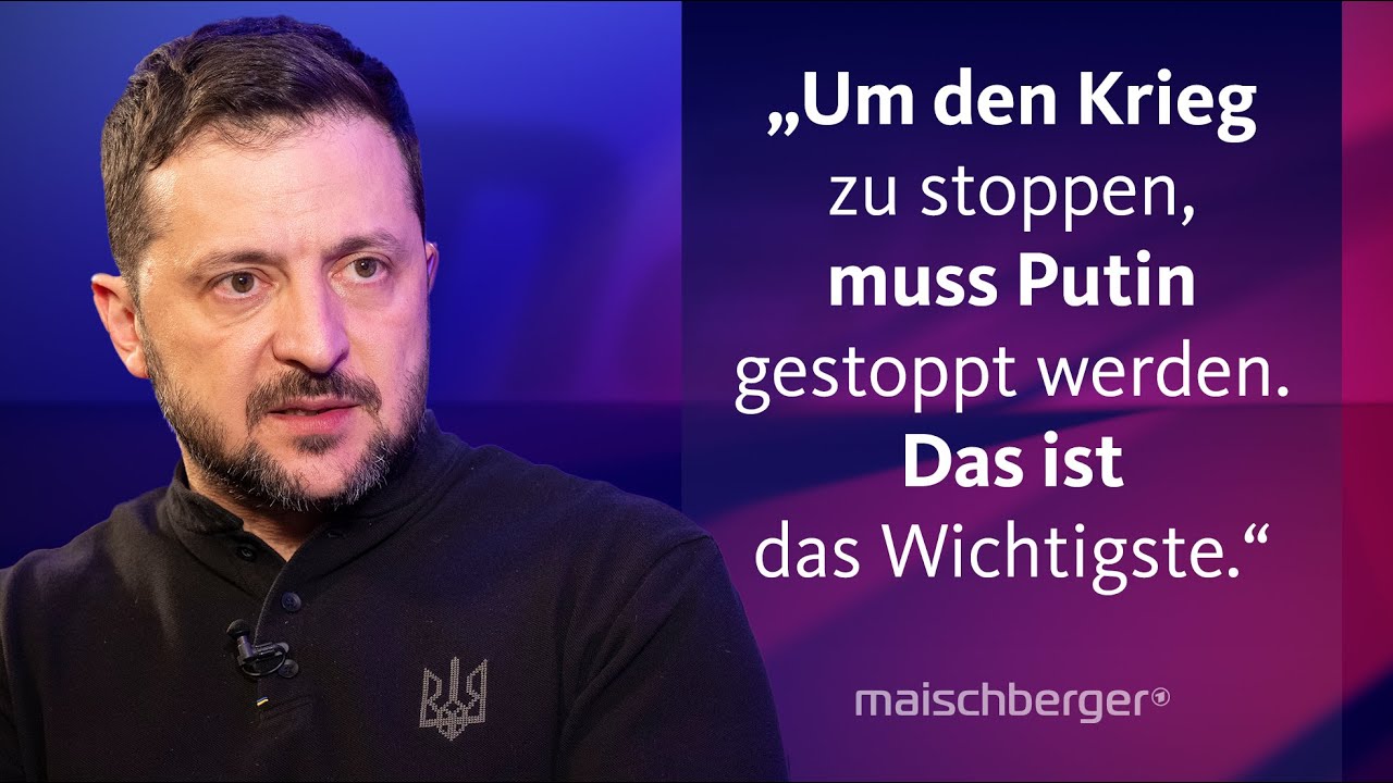 Wolodymyr Selenskyj bei maischberger – das ganze Interview