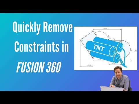 The Trick To Removing Sketch Constraints in Fusion 360