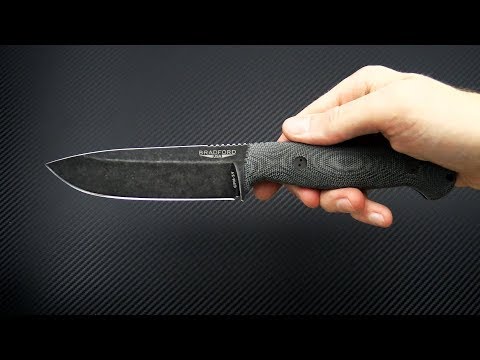 Bradford Guardian5.5 Sabre Grind Nimbus 3V 3D Black Micarta Fixed