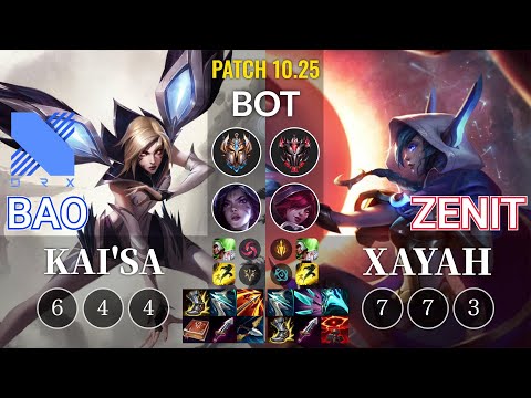 DRX BAO Kai'Sa vs Zenit Xayah Bot - KR Patch 10.25