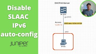 How to disable SLAAC ipv6 auto configuration on Juniper
