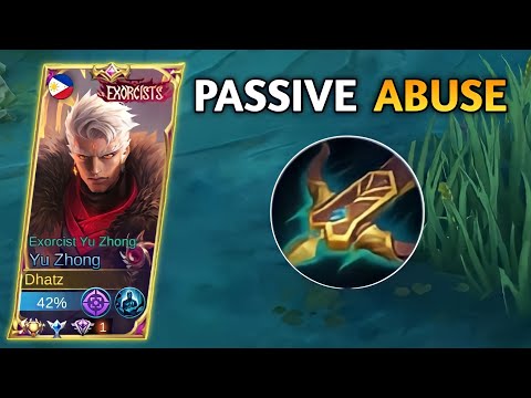 NO ONE CAN ESCAPE FROM THIS PASSIVE ABUSE NEW ITEM! | YU ZHONG PASSIVE ACTIVATE - MLBB