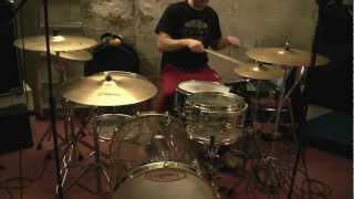 Video thumbnail for Test sound Ocdp drum "travis Barker" + pearl sensitone elite brass by Blofeldrummer