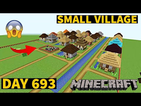 I build Small Village in Minecraft Creative mode 2023 Day 693