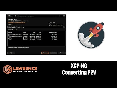 How To Convert Physical Servers to Virtual Using Disk2vhd With XCP-NG & Xen Orchestra