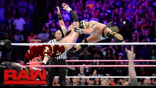 Enzo Amore vs. Kalisto - WWE Cruiserweight Championship Lumberjack Match: Raw, Oct. 9, 2017