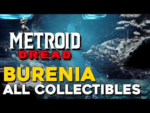 Metroid Dread Burenia All Collectible Locations (100% Items) (All Missile Tanks, Energy Tanks...)