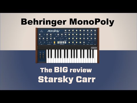 BEHRINGER MonoPoly: unboxing initial review & first impressions (hi res version link in description)
