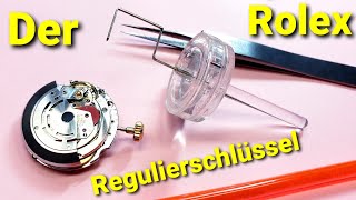 Uhrmacherwerkzeug erklärt - Der Rolex Regulierschlüssel