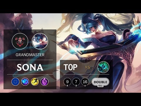 Sona Top vs Hecarim - EUW Grandmaster Patch 9.6
