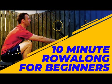 Indoor Rowing Workout for Beginners - 10 minutes straight RowAlong.