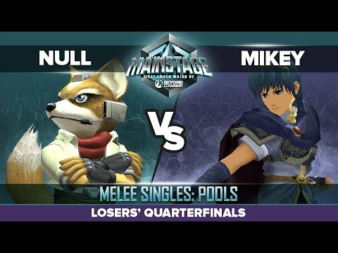 null vs mikey - Losers' Quarterfinals: Melee Singles Pools - Mainstage | Fox vs Marth