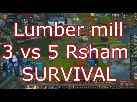 WoW Legion 7.2 RBG - RSham - Some crazy tactics - 3 lm 3 bs 3 mines 1 farm Wierd Af/worked tho