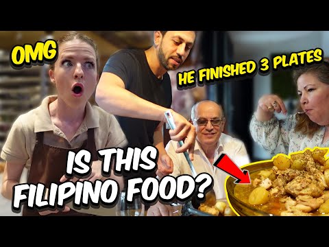 My French-SYRIAN Family Eating CHICKEN ADOBO For the First Time! (Filipino Pride) 🇵🇭