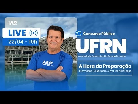Banner de capa do material gratuito A Hora da Preparação: Informática (UFRN) - Prof. Franklin Felipe