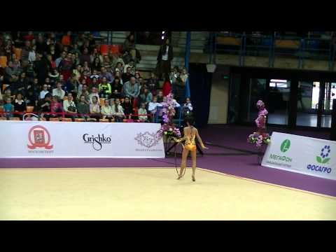 Abdirbekova Dayana (KAZ) hoop  Int Comp Junior Grand Prix Moscow 2015