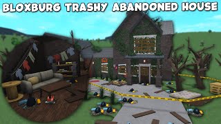 BUILDING A TRASHY ABANDONED BLOXBURG HOUSE WITH NEW UPDATE ITEMS