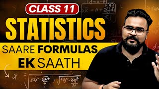 One shot All Statistics Formulas | Class 11 | Final Exams | Most important