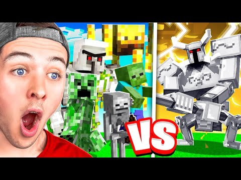 BECKBROS React To ALL MOBS vs OP BOSSES! (Who would win?)