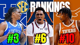 Ranking EVERY SEC College Basketball Team | SEC College Basketball Preview 2025-26