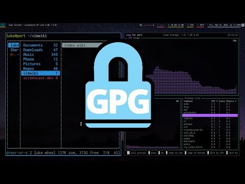 Basic File Encryption with GPG key pairs! - Luke Smith