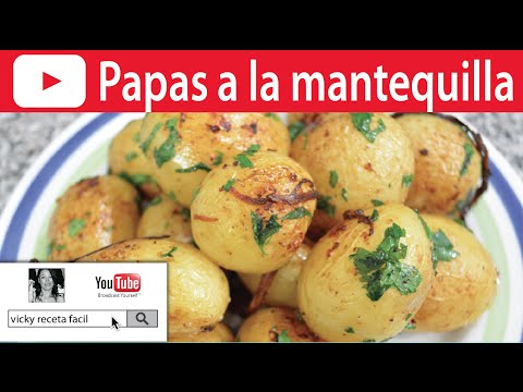 PAPAS A LA MANTEQUILLA | Vicky Receta Fácil