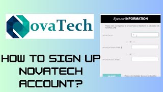 How to Sign Up Novatech Account Register on Novatech Online