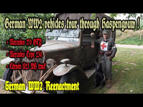 Thumbnail for WW2 reenactment : German vehicles tour through Haspengouw with an exceptional Mercedes Convertable ! by Vehicle