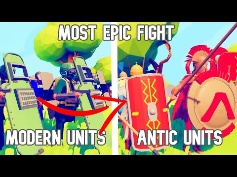 EPIC BATTLE OF THE 4 ARMIES - MODERN UNITS VS ANTIC UNITS - TABS MODS - TABS ALL SECRET UNITS
