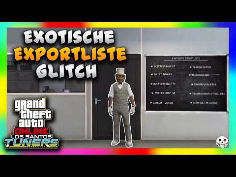 👍 Exotische Exportliste Glitch👍  Wie Ihr die Liste Super Schnell&Einfach Erledigt! GTA Online1.57
