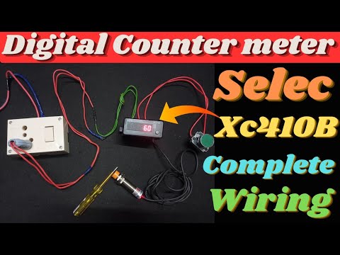 Selec XC410B Count Totaliser, universal supply, 36X72mm